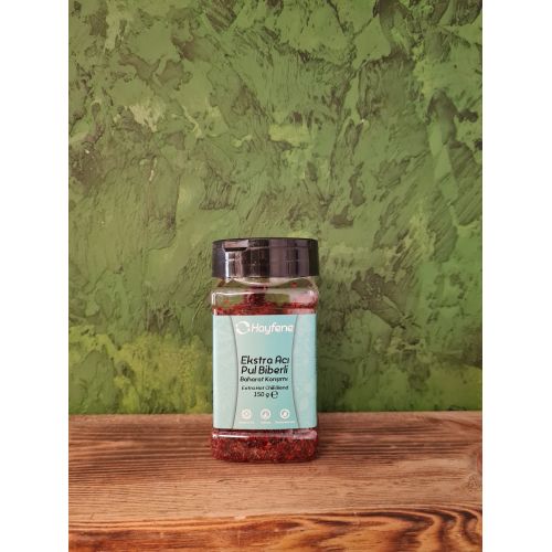 Hayfene Ekstra Acı Pul Biberli Baharat 150 Gr