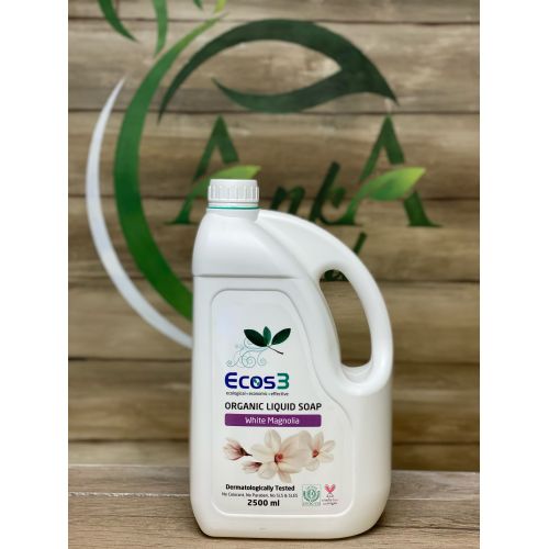 Ecos3 Organik Sıvı Sabun Beyaz Manolya 2500 ml