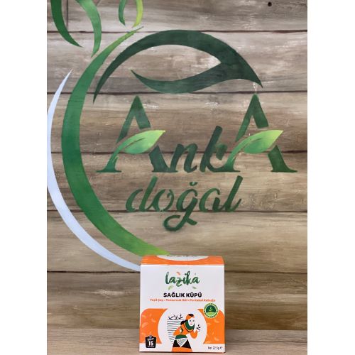 Lazika Sağlık Küpü Tomurcuk Gül Portakal Kabuğu Yeşil Çay