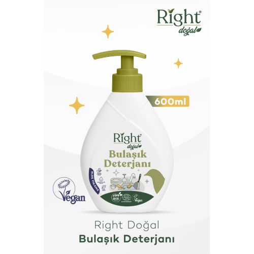 Right Doğal Elde Bulaşık Deterjanı 600 ml